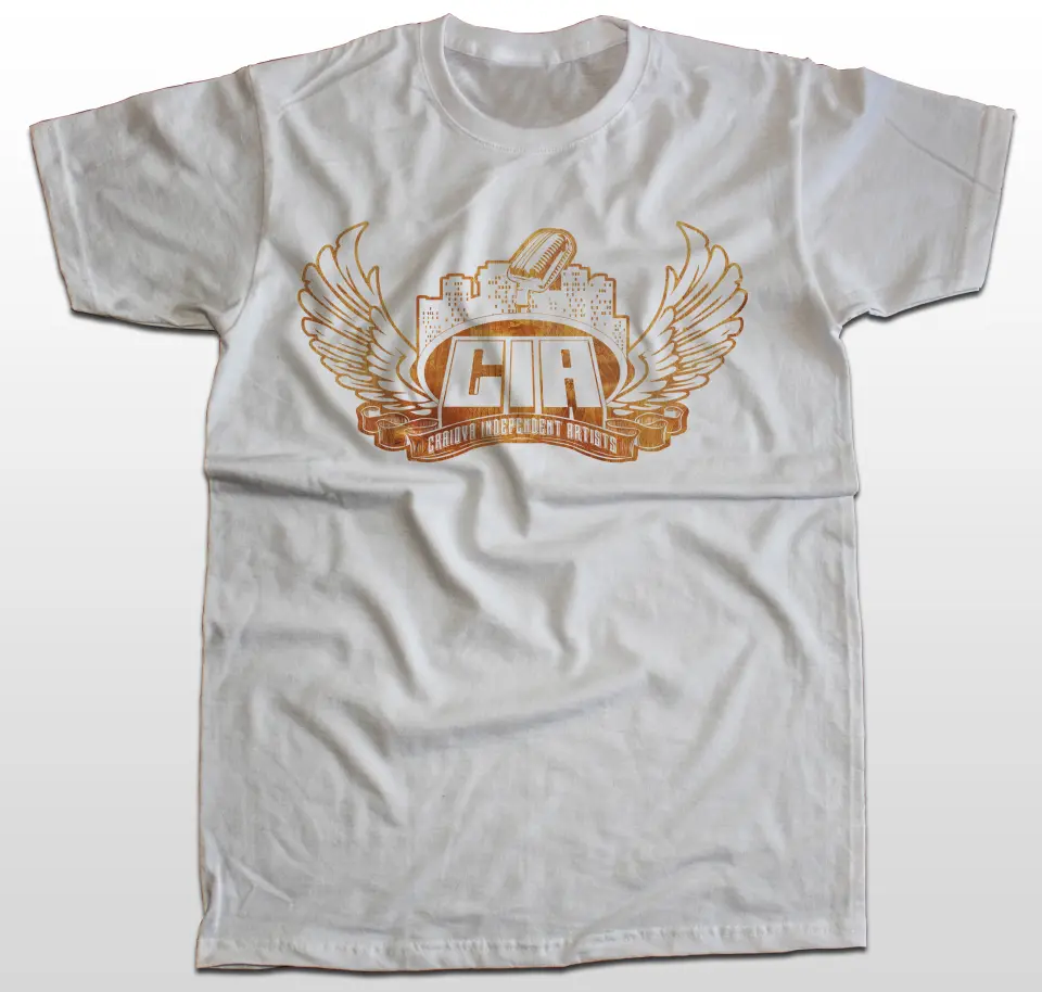 Tricou Logo C.I.A. Wood texture